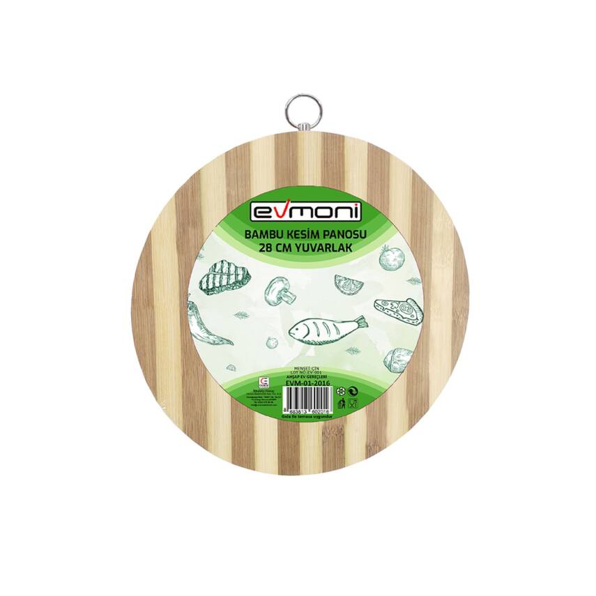 Evmoni Bambu Kesme Panosu Yuvarlak - 1