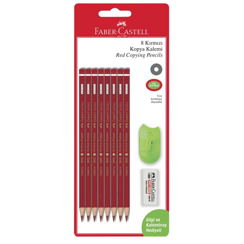 Faber Castel Kırmızı Kopya 8'Li Set - 1