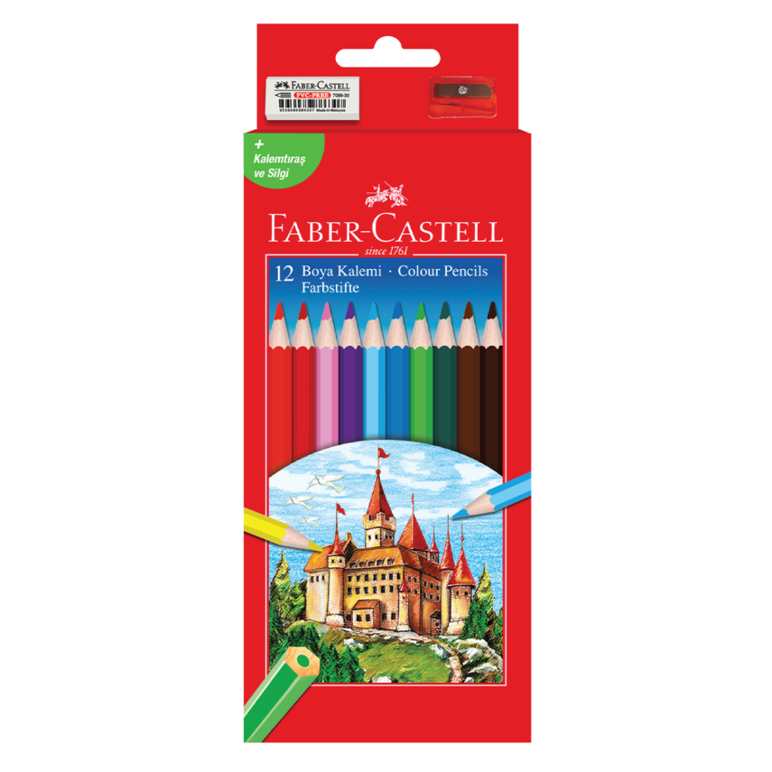 Faber Castell 12'li Kuru Boya Set - 1