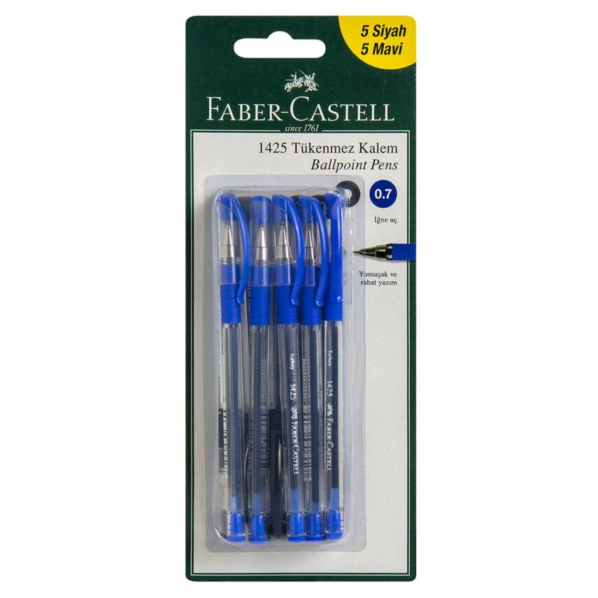 Faber Castell 2Renk Tükenmez Kalem 10Lu - 1