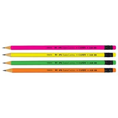 Faber Castell 4 Candy Silgili Kurşun Kalem - Faber-Castell