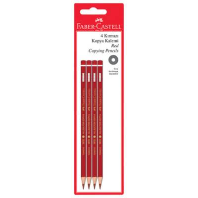 Faber Castell 4 Kırmızı Kopya Boya Kalemi - Faber Castell