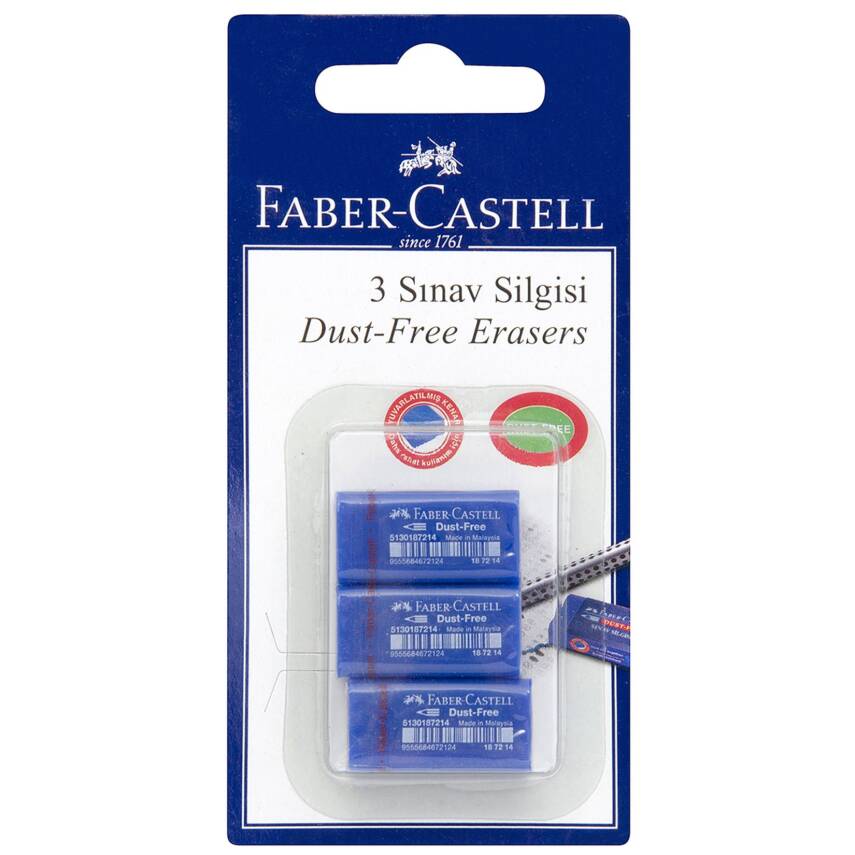 Faber Castell Bls. 48 Sınav Silgisi 3'Lü - 1