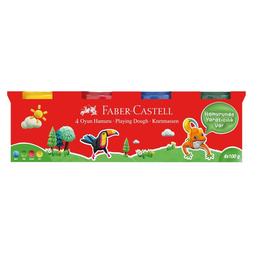 Faber Castell Bls Oyun Hamuru Klasik Renkler 4 x 100 - 1
