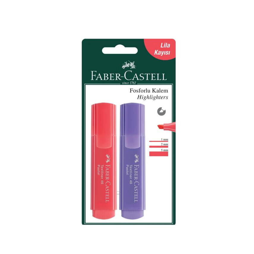 Faber Castell Pastel 2'li Fosforlu Kalem - 1