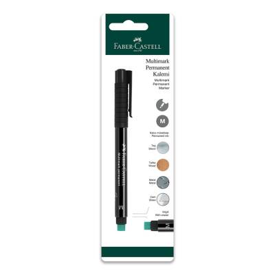 Faber-Castell Permanent Kalemi Siyah (M) Tekli - Faber-Castell