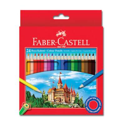 Faber Castell Redline 24 Renk Tüp Boy Boya Kalemi - Faber Castell