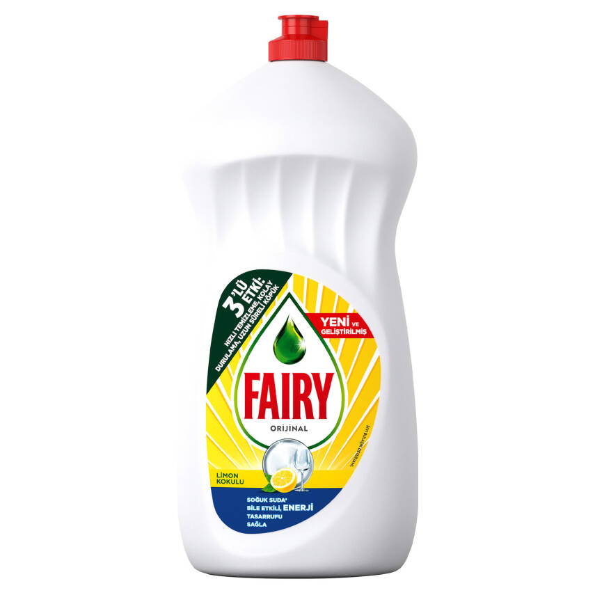 Fairy Sıvı Bulaşık Deterjanı Limon Elde Yıkama 1.5 L - 1