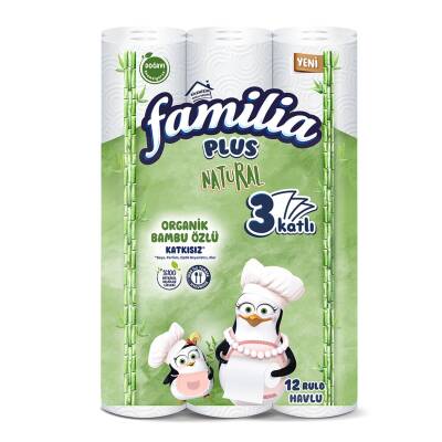 Familia Plus Natural Havlu 12'li - Familia