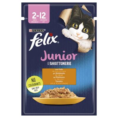Felix Junior Tavuklu Yaş Yavru Kedi Maması 85 G - Felix