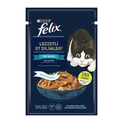 Felix Lezzetli Dilimler Yaş Mama Ton Balıklı 80 G - Felix