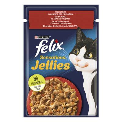 Felix Sensation Etli Domatesli Yaş Mama 85G - Felix