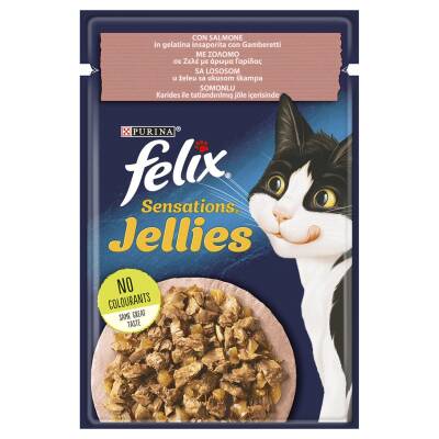 Felix Sensations Somon ve Karidesli Yaş Kedi Maması Pouch 85 G - Felix