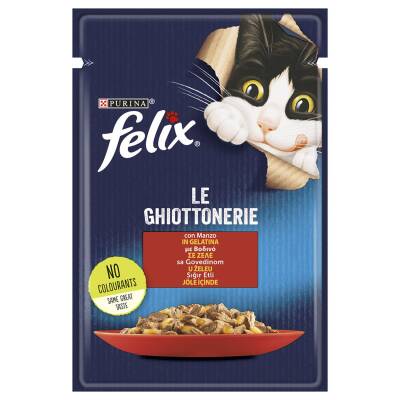 Felix Sığır Etli Yaş Kedi Maması 85 G - Felix