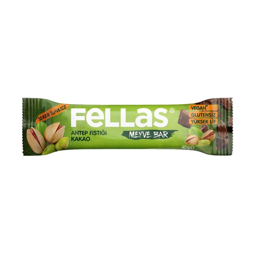 Fellas Antep Fıstıklı ve Kakaolu Meyve Barı 40 G - 1