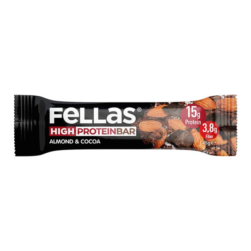 Fellas Badem ve Kakaolu Protein Barı 45 G - 1