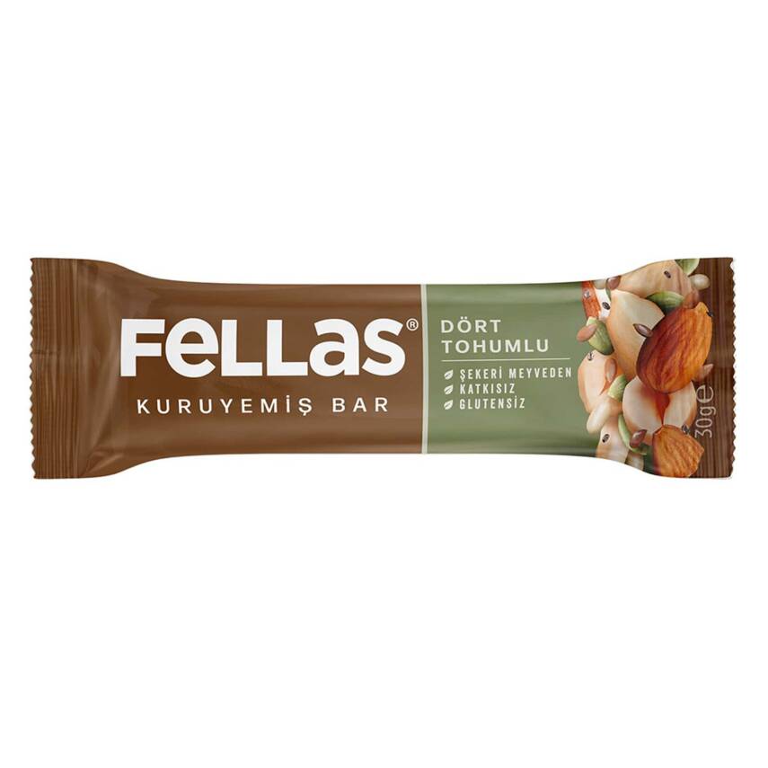 Fellas Dört Tohumlu Kuruyemiş Bar 30 G - 1