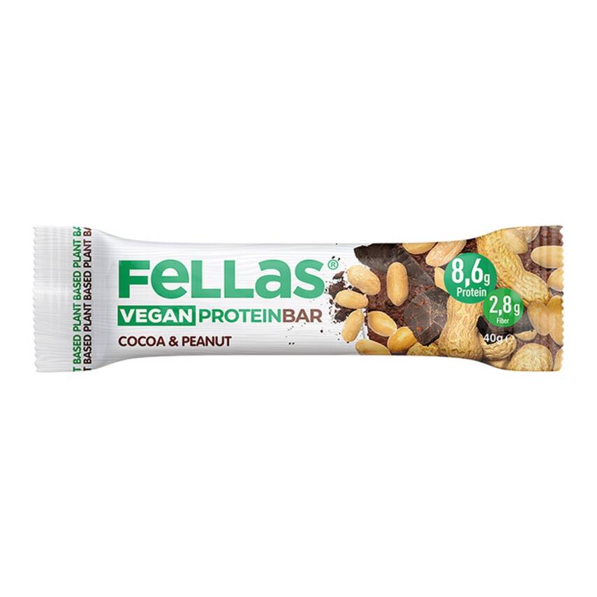 Fellas Vegan Protein Bar Kakao & Yer Fıstığı 40 G - 1