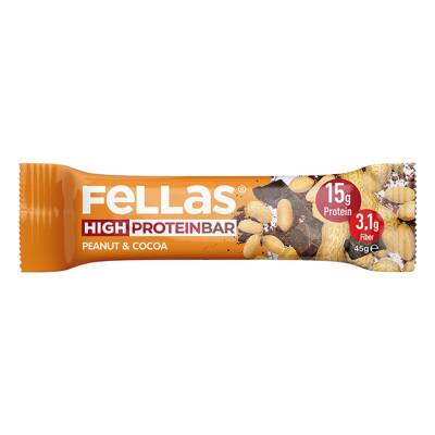 Fellas Yer Fıstıklı ve Kakaolu Yüksek Protein Bar 45 G - Fellas