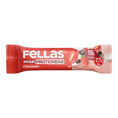 Fellas Yüksek Protein Bar - Çilek 45 G - Fellas