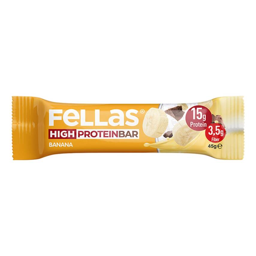 Fellas Yüksek Protein Bar - Muz 45 G - 1