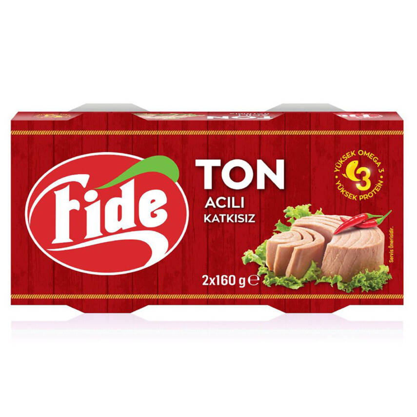 Fide Acılı Ton Balığı 2 x 160 G - 1