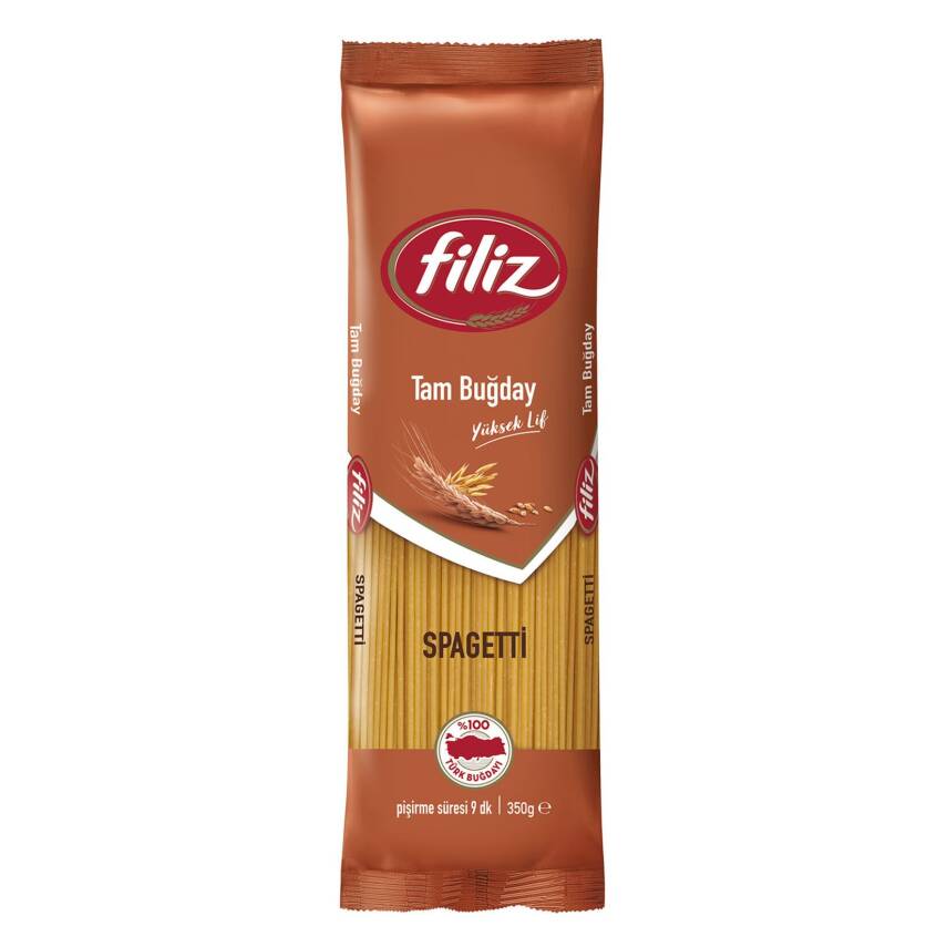 Filiz Tam Buğday Spagetti (Çubuk) Makarna 350 G - 1