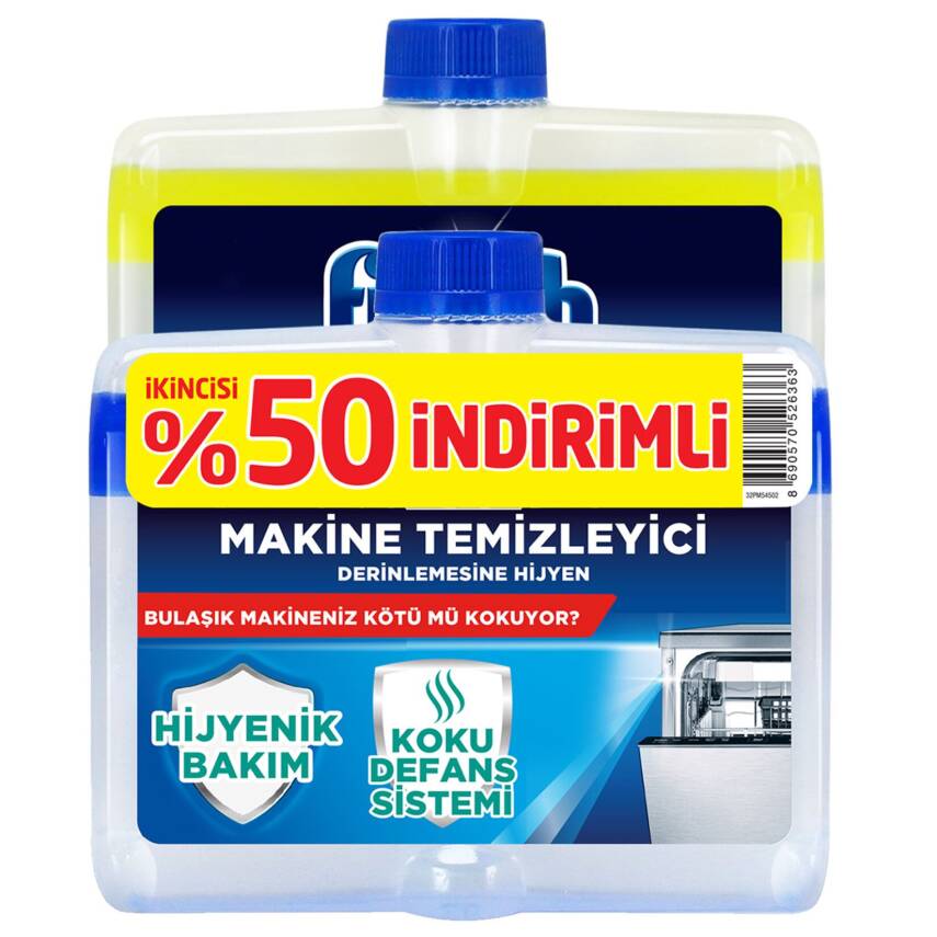 Finish Bulaşık Makinesi Temizleyici Sıvı 2X250 Ml - 1