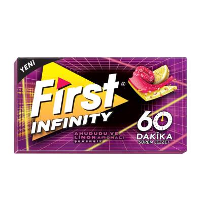 First 60 Dk Infinity Ahududu & Limon Aromalı Şekersiz Sakız 27 G - First