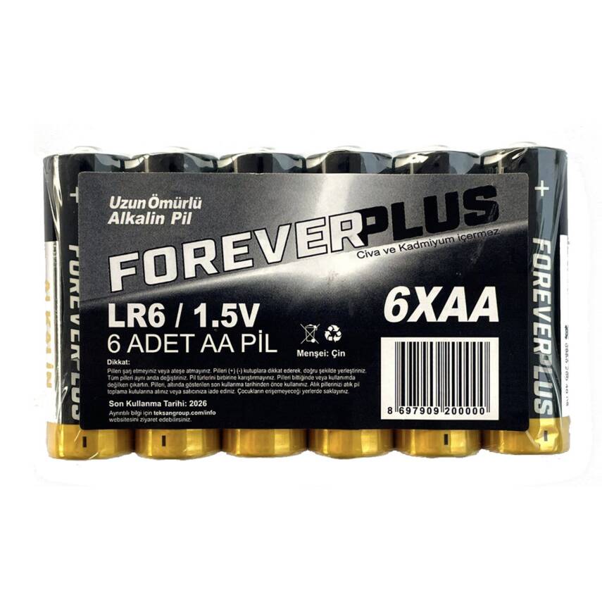 Forever Plus AA Kalem Pil 6'lı - 1