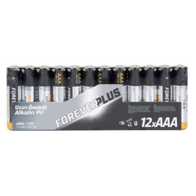 Forever Plus Alkalin İnce Pil 12'li - Forever