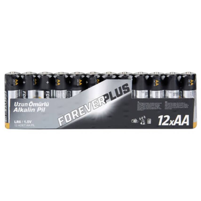 Forever Plus Alkalin Kalem Pil 12'li - 1