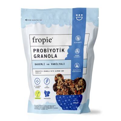 Fropie Badem&Vanilya Probiyotik Granola 200 G - Fropie