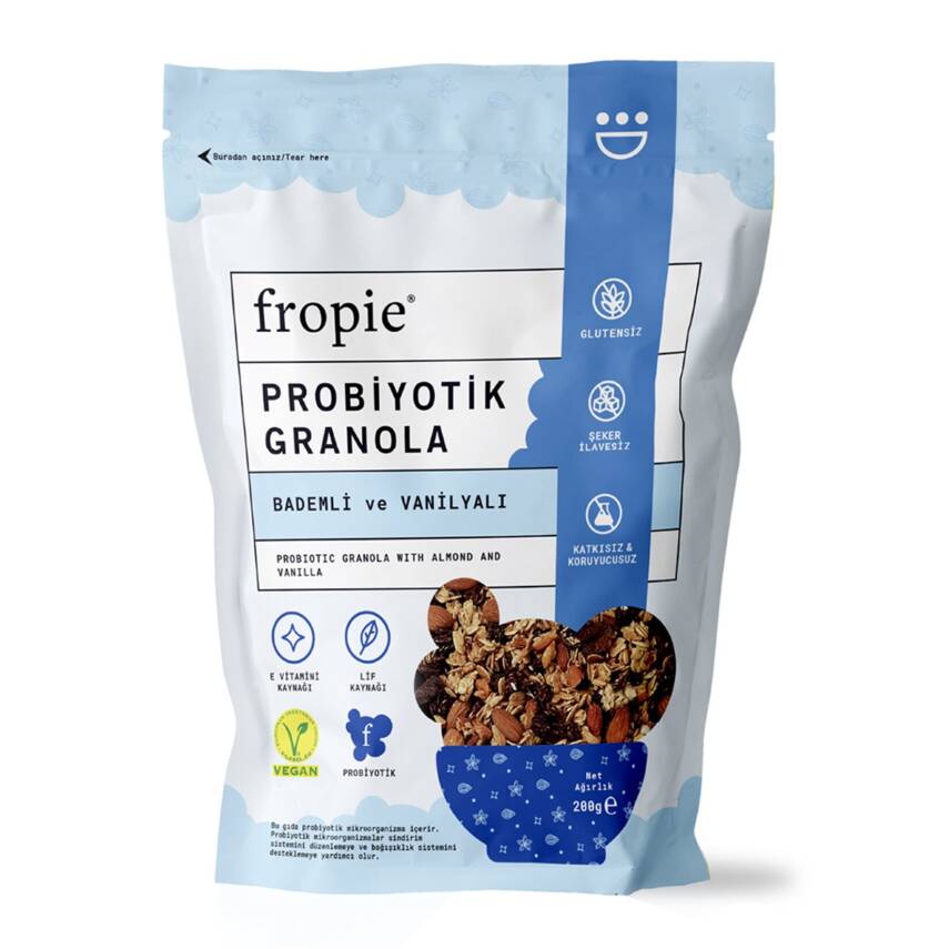 Fropie Badem&Vanilya Probiyotik Granola 200 G - 1