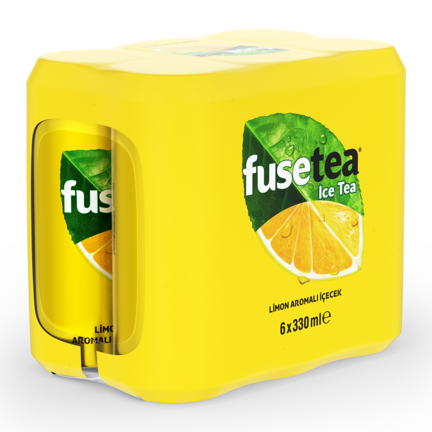 Fuse Tea Limon Aromalı Soğuk Çay Kutu 6x330 ML - 1
