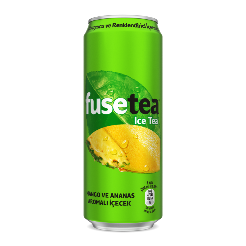 Fuse Tea Mango Ananas Aromalı Soğuk Çay Kutu 330 ML - 1