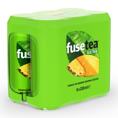 Fuse Tea Mango Ananas Aromalı Soğuk Çay Kutu 6x330 ML - Fuse tea