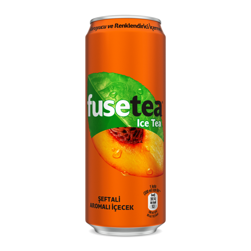 Fuse Tea Şeftali Aromalı Soğuk Çay Kutu 330 ML - 1