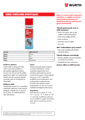 Genel Temizleme Spreyi Basic 500ML - 2