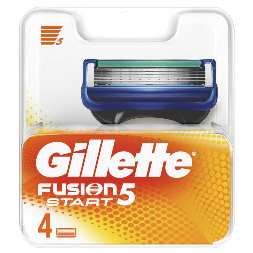 Gillette Fusion Start 4 Adet Yedek Bıçak - 1