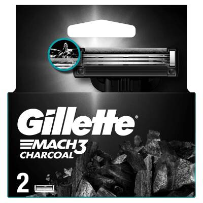 Gillette Mach3 Kömür Yedek Tıraş Bıçağı 2'li - Gilette