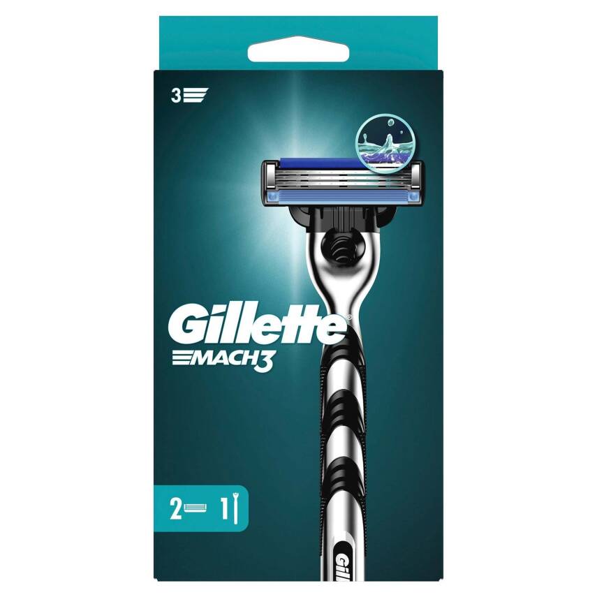 Gillette Mach3 Tıraş Makinesi + Yedek Tıraş Bıçağı - 1