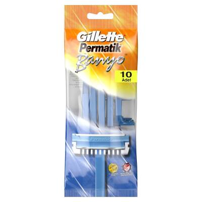 Gillette Permatik Banyo Kullan At Tıraş Bıçağı 10 Adet - Gilette
