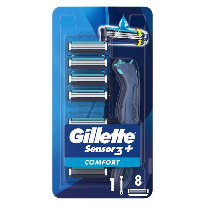 Gillette Sensor3 Plus Comfort H +8 - 1