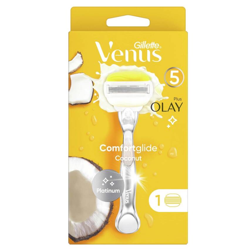 Gillette Venus Comfortglide Olay Tıraş Makinesi + Yedek Başlık - 1
