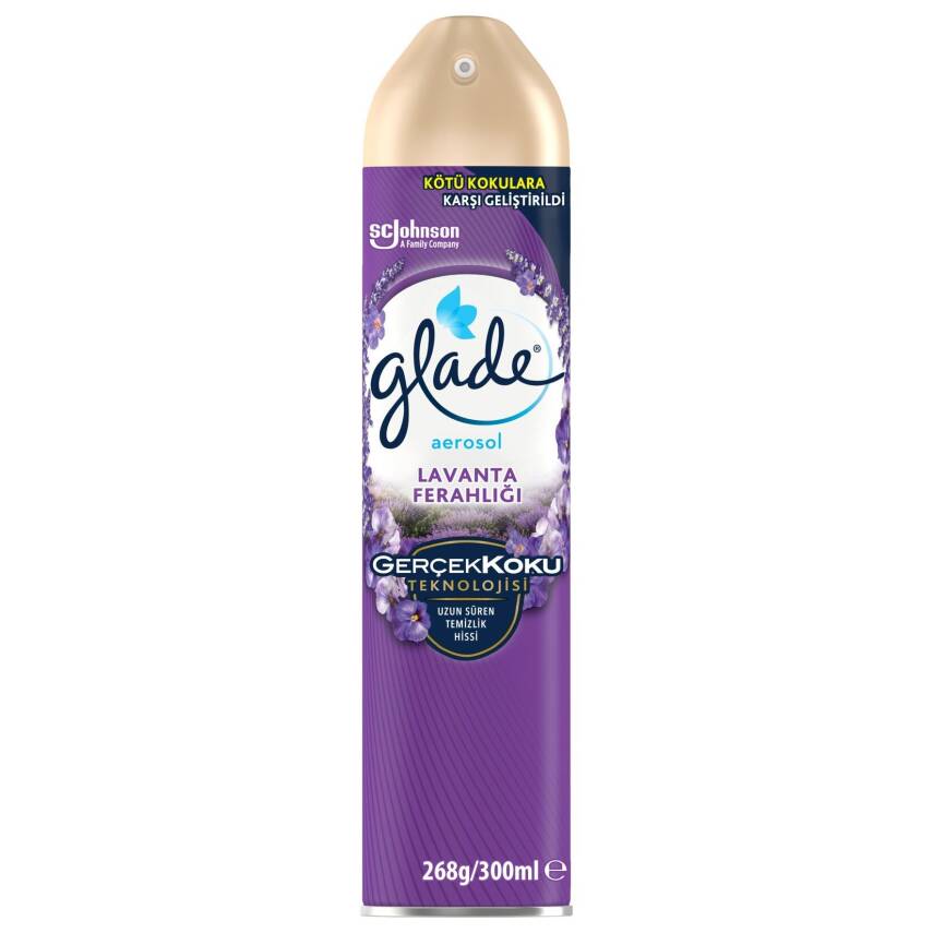 Glade Aerosol Oda Kokusu Lavanta Ferahlığı 300ml - 1