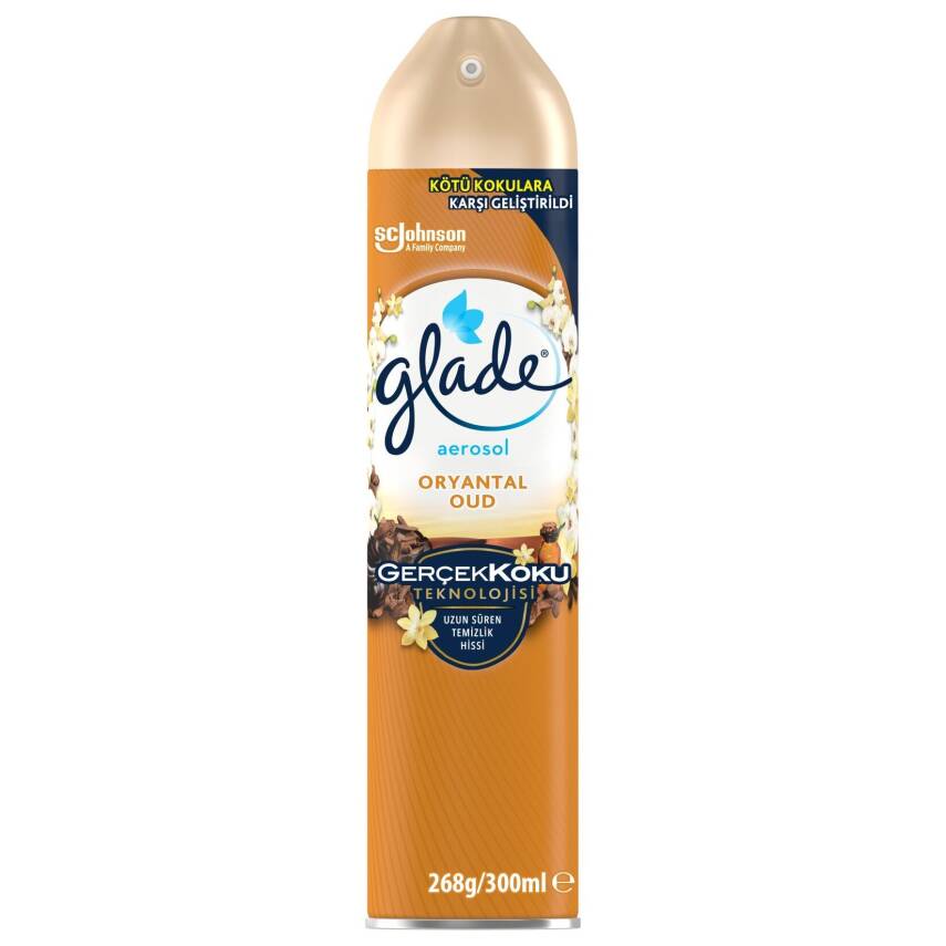Glade Aerosol Oda Kokusu Oryantal Oud 300ml - 1