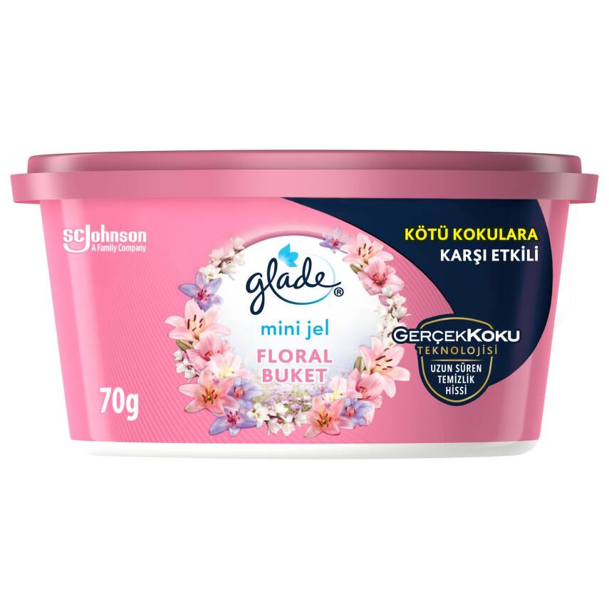 Glade Hava Tazeleyici Mini Jel Floral Buket 70g - 1