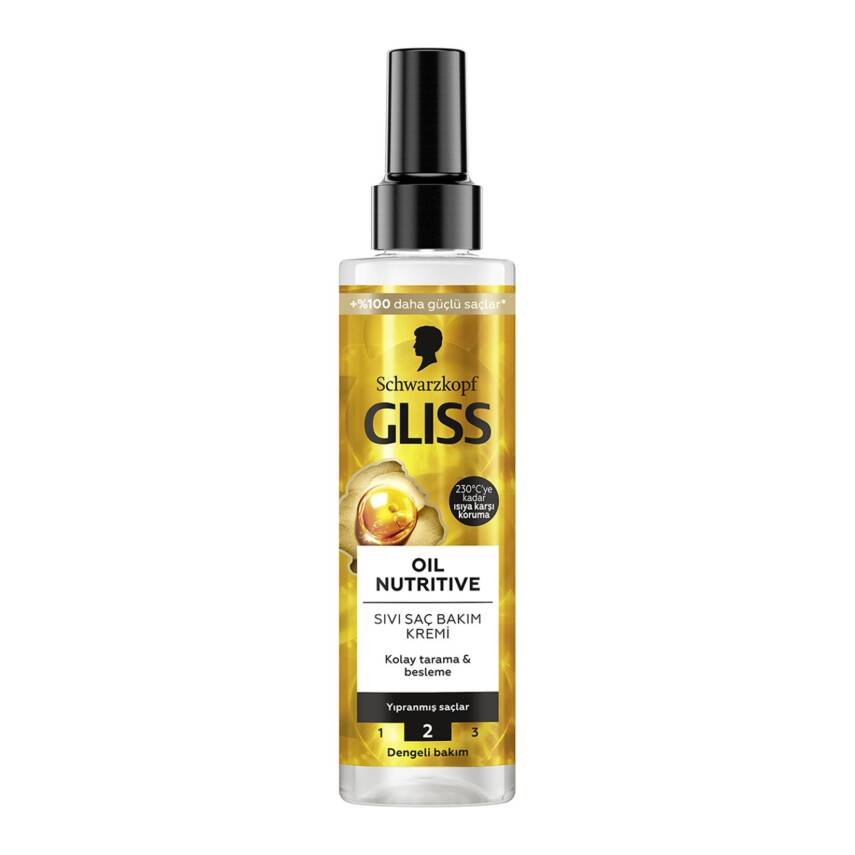 Gliss Oil Nutritive Sıvı Saç Kremi 200 Ml - 1