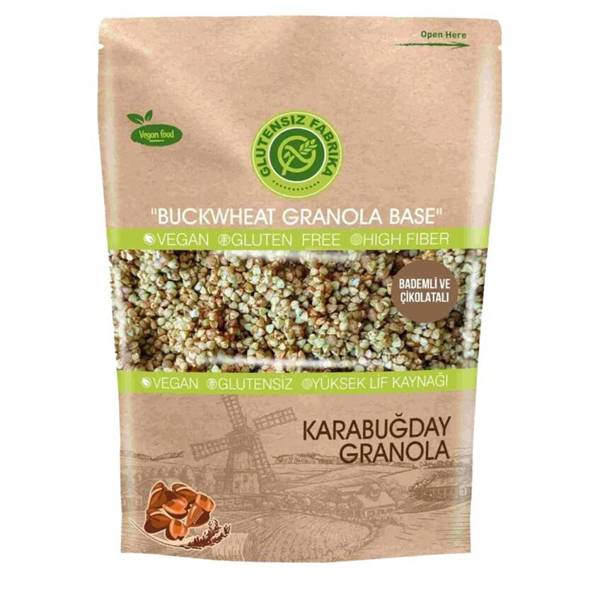 Glutensiz Fabrika Bademli & Çikolatalı Karabuğday Granola 200 G - 1